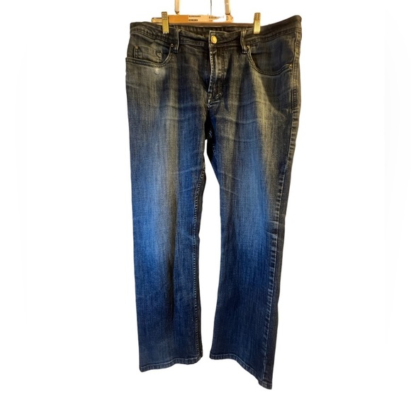 🦬 𝅺Buffalo David Bitton Jeans Dean-X Blue Size 36 x 30 - Picture 1 of 11
